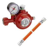 Gok Lpg Propan Butan Gas Haushaltsregler 50Mbar Und Gasschlauch