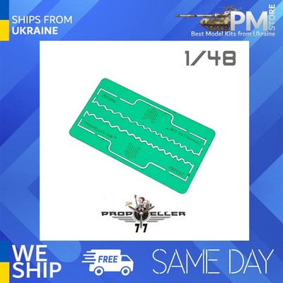 77Propeller PRP052 1/48 Bf 109  leading edge wavelet template