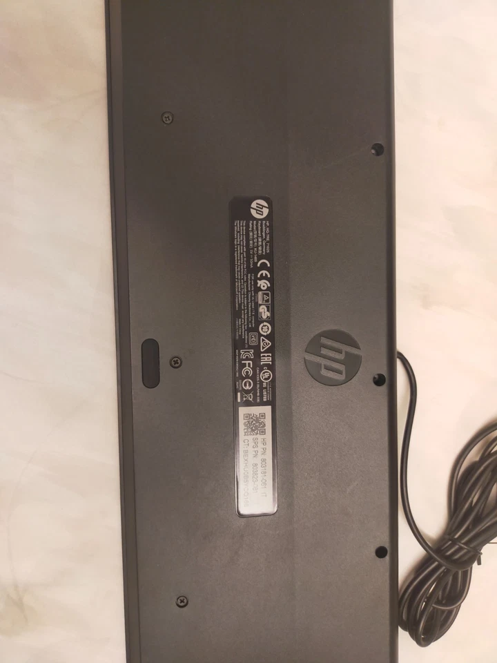 tastiera HP cablata USB 803181-061 IT NUOVA - Immagine 2 di 2