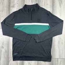 Celtic Fc Mens Jumper Large grey Quarter Zip Long Sleeve Heritage Collection