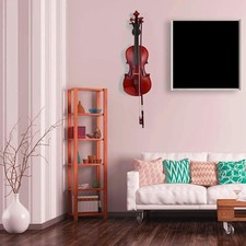 Violin Holder with Bows Hook, Home  Studio Wall Mount Violin Wall Mount Hanger