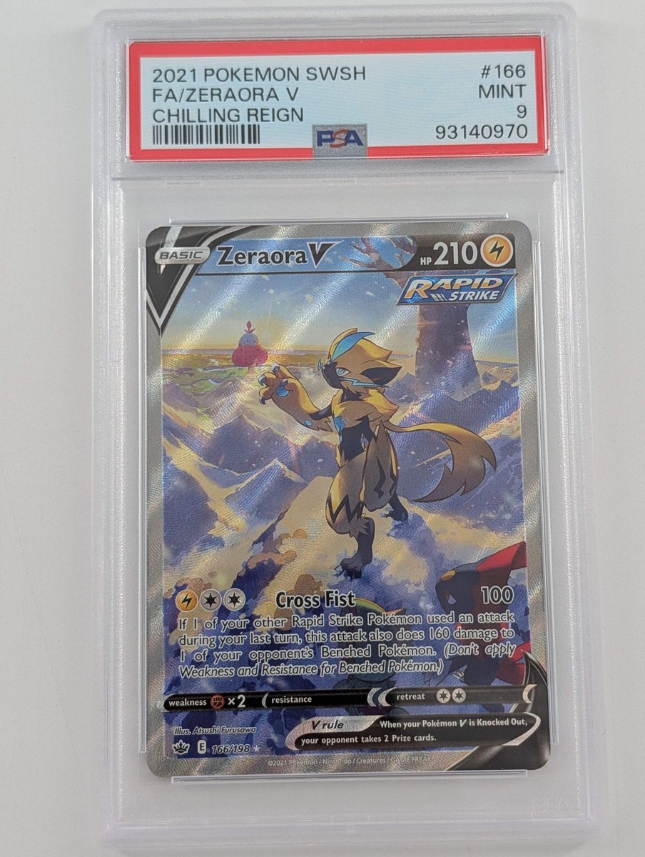 Pokemon Zeraora V Holo - PSA 9 - Chilling Reign #166 - Mint | eBay