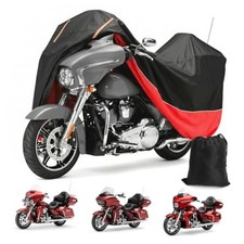 Waterproof Motorcycle Cover 420D Oxford All Weather Motorcycle Cover Fit Red