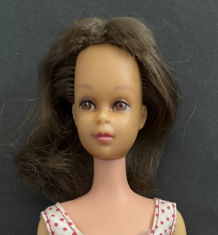 Mattel Vintage 1965 Francie Straight Leg #1140 Brunette en Tenue Originale - Photo 2/4