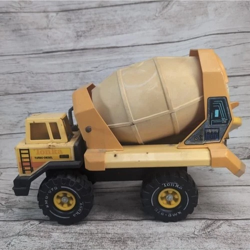Vintage 80s Tonka Turbo Diesel XMB-975 Pressed Steel Cement Mixer
