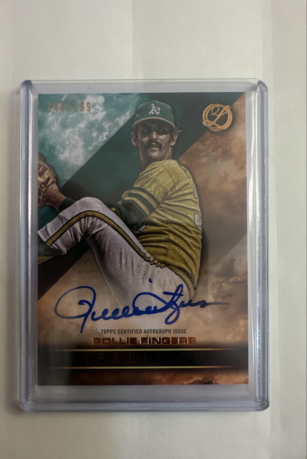 2016 Topps Legacies of Baseball -  Autographs Rollie Fingers #TRA-RF /199 (AU)