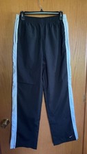 Vintage Y2K Nike Womens Track Pants Size Medium Swoosh Mesh Lined 32 in inseam 