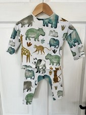 Next Baby Safari Animal Outfit 3-6 Months Matching Set Neutral Unisex
