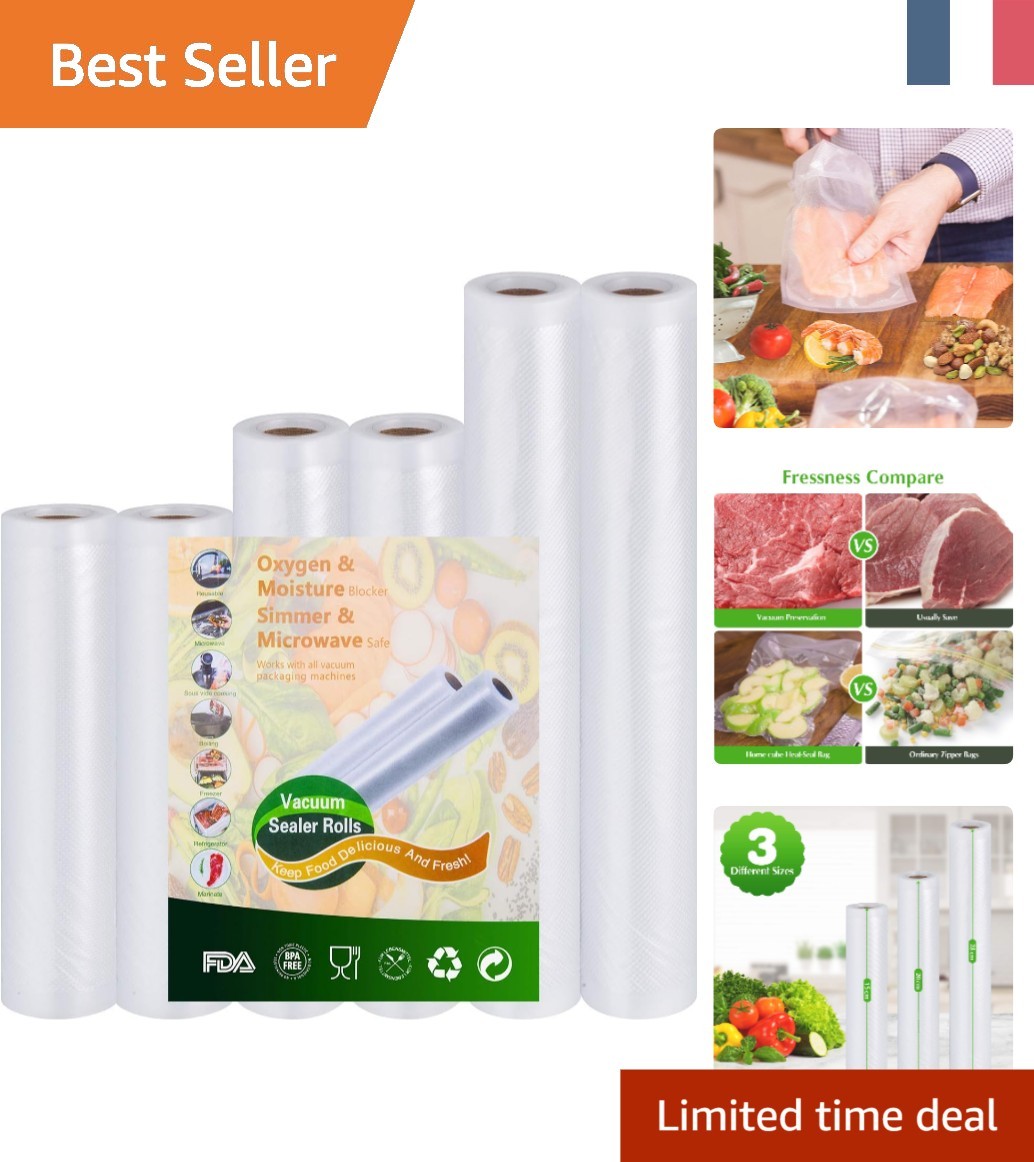 Rouleaux sous-vide alimentaire de 28cm en plastique sans BPA pour conservation