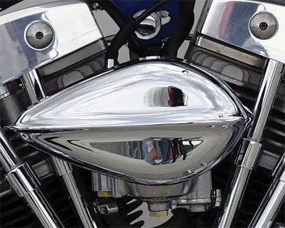 Conjunto de filtro de aire Paughco Teardrop - acanalado motocicleta bicicleta de calle 701-201 Foto 3 de 4