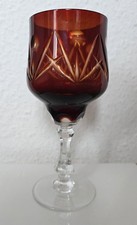 Bleikristall Römer Bernstein Ø 7cm x 18,3 cm   Weinkelch Weinglas Kelch Kristall