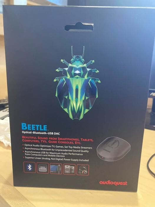 Audioquest BEETLE Optical Bluetooth USB DAC Headphone Audioquest BEETLE Optical Bluetooth USB DAC Headphone
