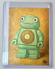 Tarjeta coleccionable Bellibolt Limited plateada en platino firmada por artista "La minifigura" 1/1