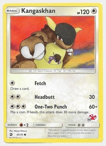 Kangaskhan #53 55/70 Dragon Majesty Charizard Stamped Pokemon TCG Card NM