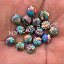 Natural Mix Copper Turquoise Round 6x6 mm to 20x20 mm Cabochon Loose Gemstone
