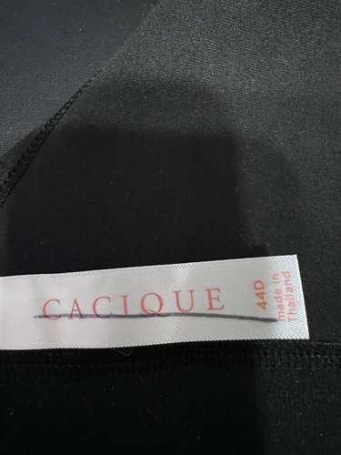 Cacique Womens BRA 38F Black Lightly Lined Lane Bryant No Wire NEW - Picture 2 of 8