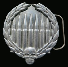 Skull Bullets Belt Buckle