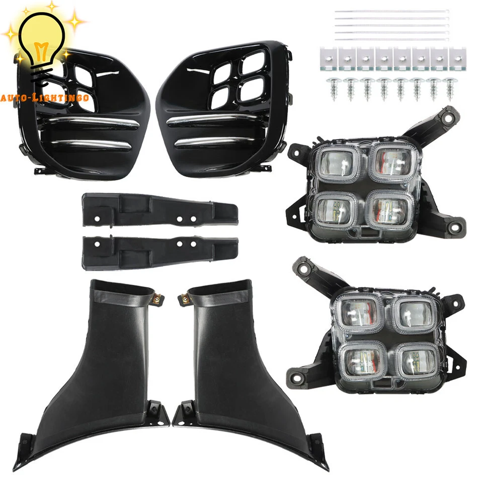 2017 - 2018 起亚 Sportage 保险杠驾驶雾灯和挡板套件右侧和左侧 — 第 2/4 张图片