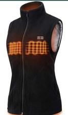 Eskreka Women's Heated Vest Polar Fleece Lightweight Heated- Small