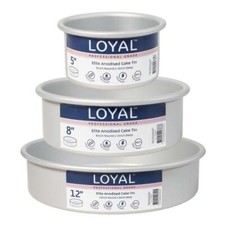 Loyal 3" Deep Round Elite Anodised Cake Tin
