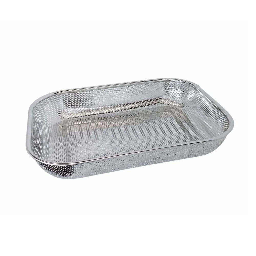14-3/4" Stainless Steel Colander Strainer Rectangle Mesh Vegetable Strainer
Opens in a new window or