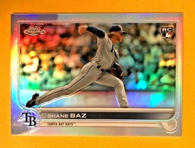 2022 Topps Complete Sets SHANE BAZ CHROME Rookie Image Variation RAYS RC #421