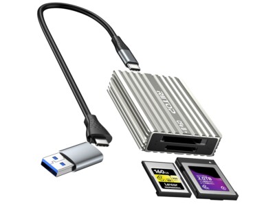 RIITOP CFexpress Type B and A Dual-Slot Memory Card Reader USB 3.2 Gen 2 10Gbps