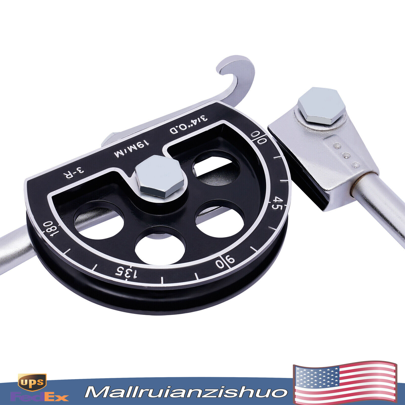 3/4" Manual Pipe Tube Bender HVAC Refrigeration Ratchet Bending Tool 0~180°