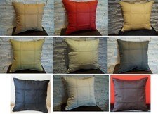 Lederkissen Sofakissen 100% Echt Leder Sofa Deko Kissen aufgefüllt Kissenbezüge