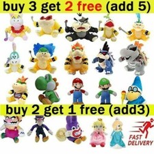 Anime Super Mario Bros Soft Plush Stuffed Doll Toys Kids Birthday Xmas Gifts US