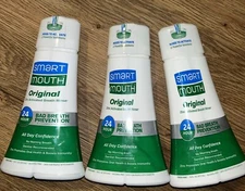 SmartMouth Original Activated Mouthwash for Bad Breath-3 bottles Fresh Mint 16oz
