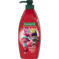Palmolive Kids 3 In 1 Shampoo Conditioner Bodywash Merry Strawberry Trolls 700ml