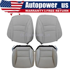 For 2013-2017 Honda Accord Front Side Bottom & Top Seat Cover Gray Perforated