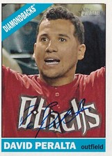 DAVID PERALTA SIGNED AUTO'D 2015 TOPPS HERITAGE CARD #251 ARIZONA DIAMONDBACKS