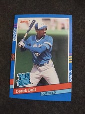 1991 Donruss Derek Bell #32 Toronto Blue Jays Baseball Card Rated Rookie . rookie card picture