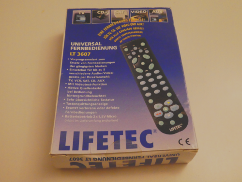 Original Lifetec LT3607 Fernbedienung / Remote, OVP&NEU, 2 Jahre Garantie - Picture 1 of 2