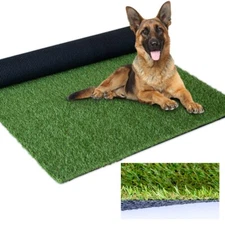 3 x 4 FT 0.8" Artificial Grass Turf Fake Outdoor Grass Carpet w/ Drainage Holes