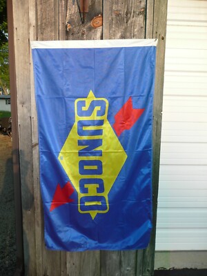 New Large Sunoco Service Gas Station Banner Flag