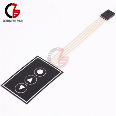 36*55mm 1x3 Matrix Array 3 Key Membrane Switch Keypad Precise Keyboard 1*3 Keys