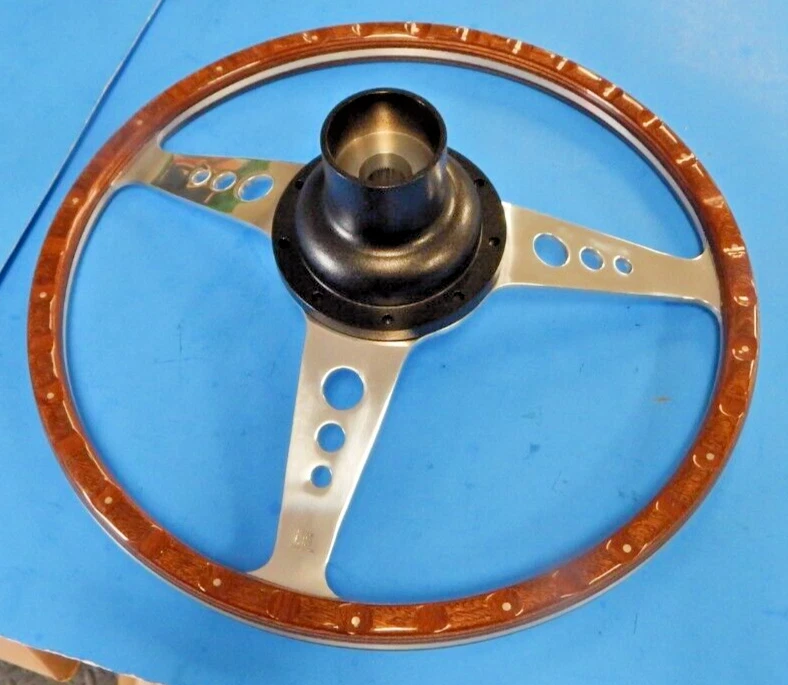 Nuevo Volante Madera 14" con Buje Adaptador Jaguar XJ6 1974-1987 XJS Moto-Lita  Foto 3 de 3