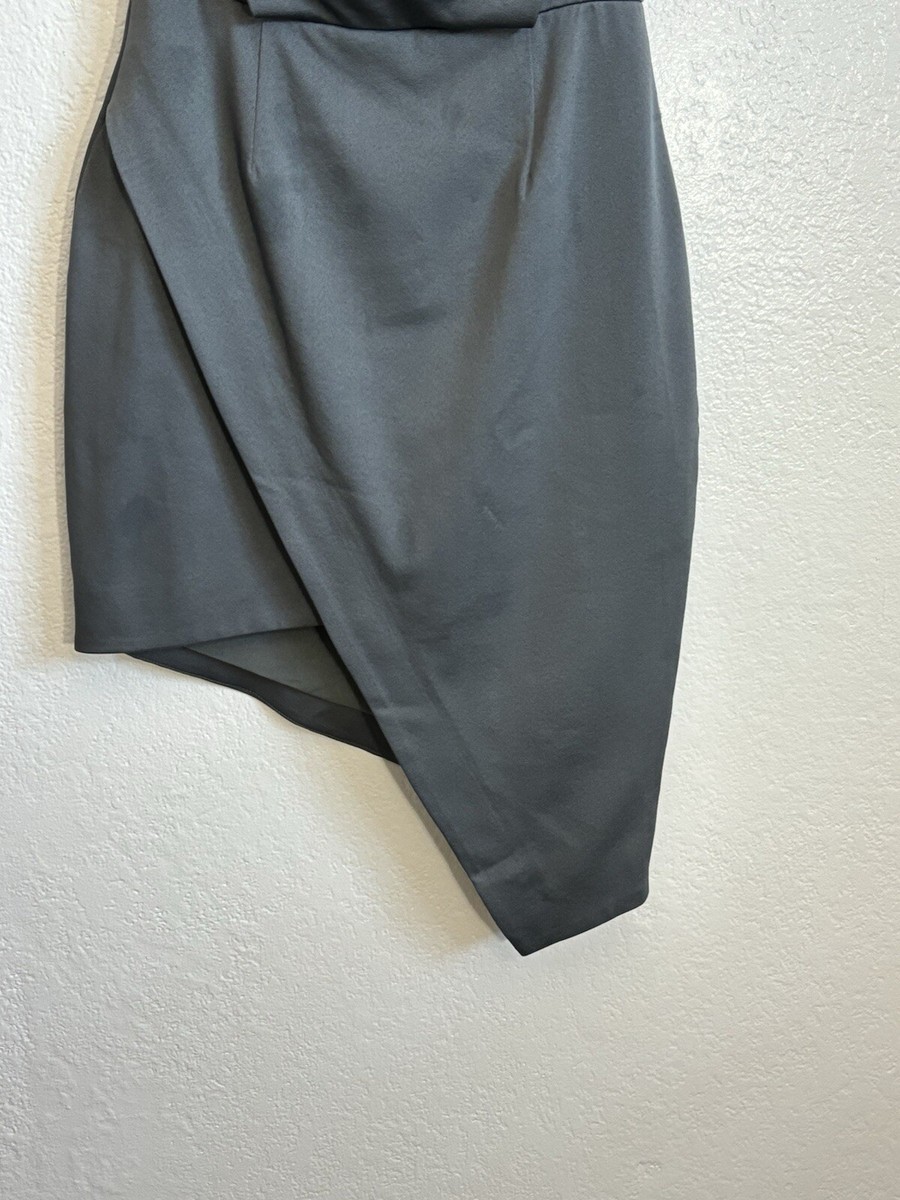 ELLIATT Camo Asymmetric Satin Cocktail Dress Size: XS | eBay