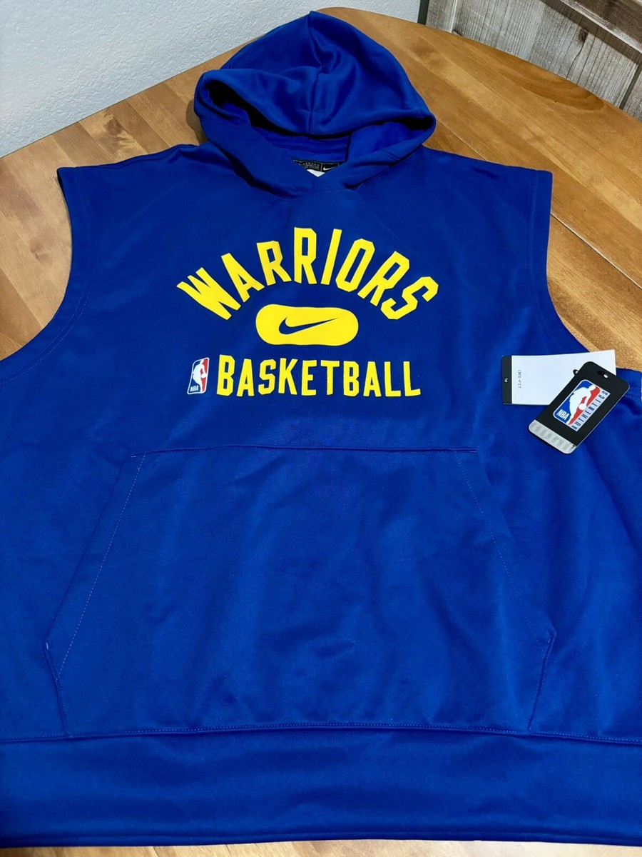 NEW Nike Golden State Warriors Sleeveless Hoodie Men's Size XL