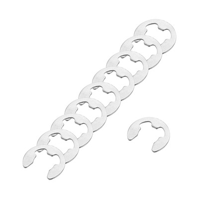 100 Pcs External Retaining Ring, 12mm 304 Stainless Steel E-Clip Circlip