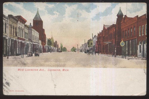明信片ludington 密歇根州 Mi 市中心购物区商业店铺1906 Ebay 明信片ludington 密歇根州 Mi 市中心购物区商业店铺1906 Ebay
