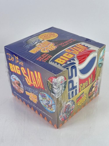 Rare 1995 Pepsi Co Big Slam Caps Pogs Sealed Box 36 Pks - Picture 2 of 7