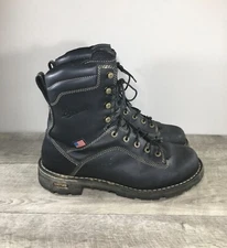 Danner 7309 Quarry USA 8” Black Leather Gore-Tex Work Mens Boots Shoes Sz 11.5