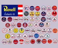 REPRODUCTION DECALS ONLY-- AURORA TRIANGLES &  REVELL  REVELLVING BASE DECALS!