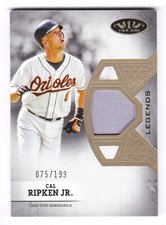 2024 Topps Tier 1 One Cal Ripken Jr #T1LR-CR Legends Relics Game Jersey #/199
