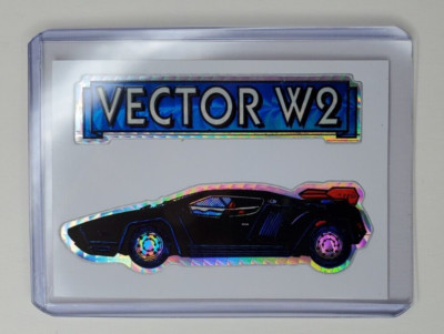 Vintage Vending Machine Sticker Hot Rod Sports Car Vector W2  NM   Decal