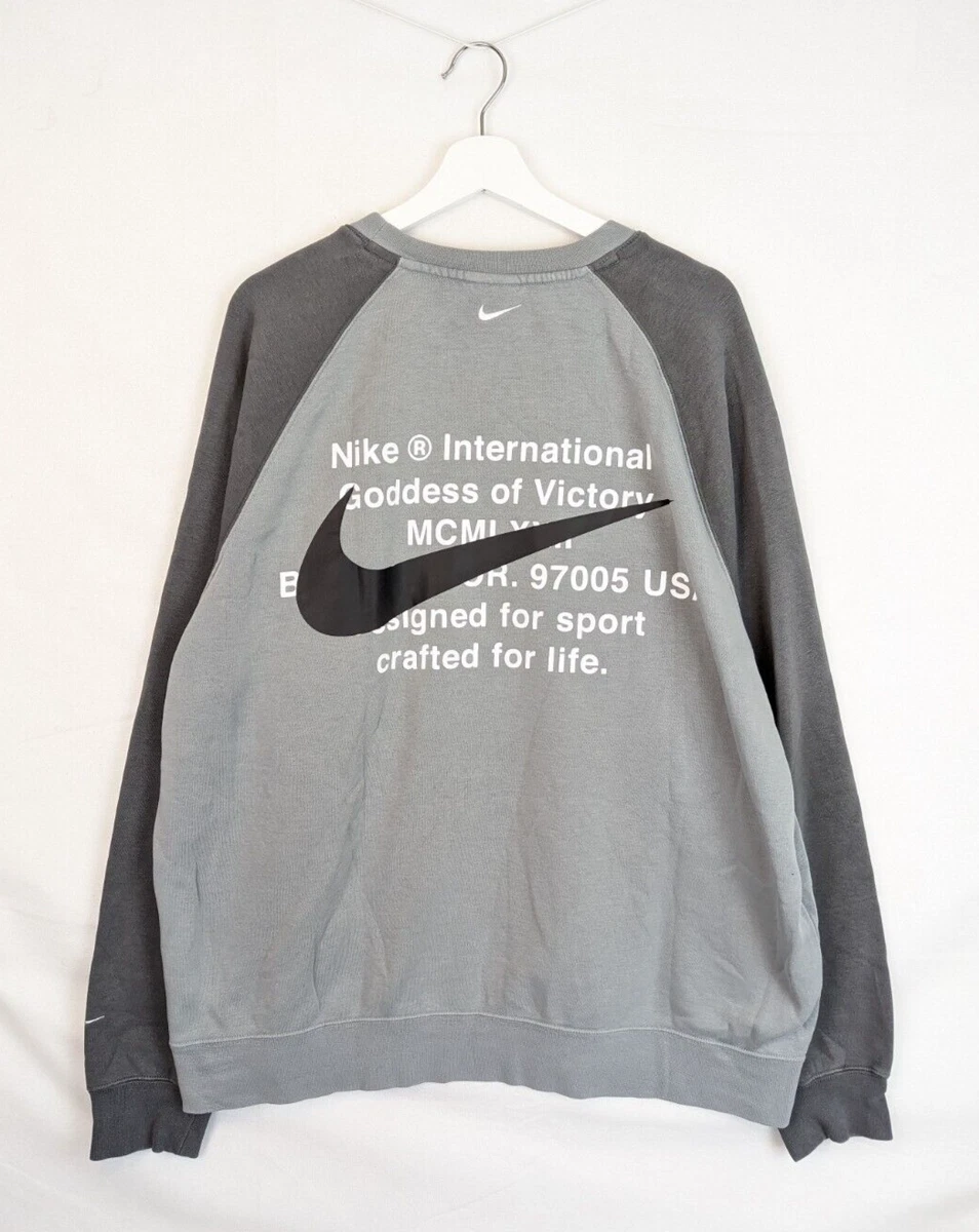 Nike Air NSW Mens Crew Neck Logo Sweatshirt Grey Size - XL